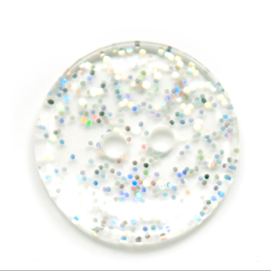Clear Silver Glitter