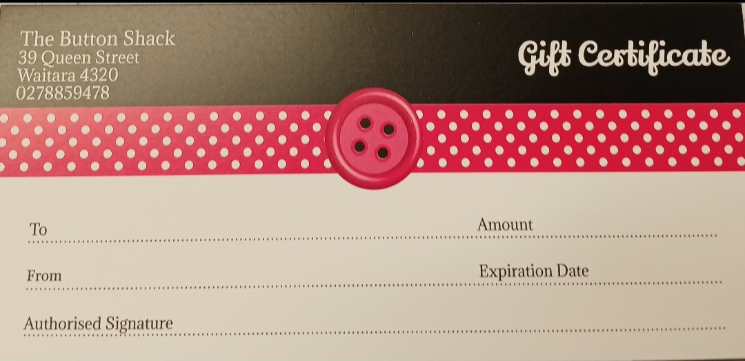 Gift vouchers