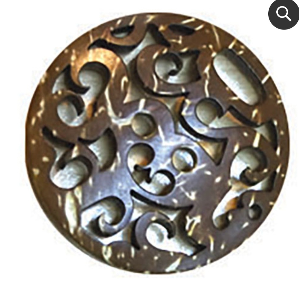 Swirl Coconut Button