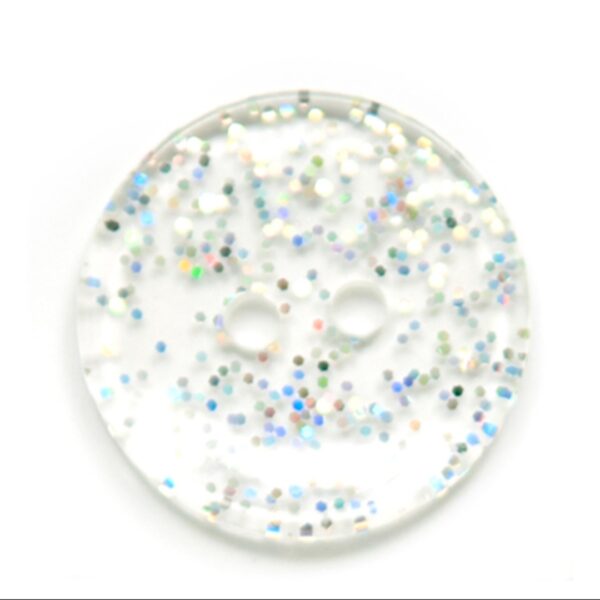 Clear Silver Glitter